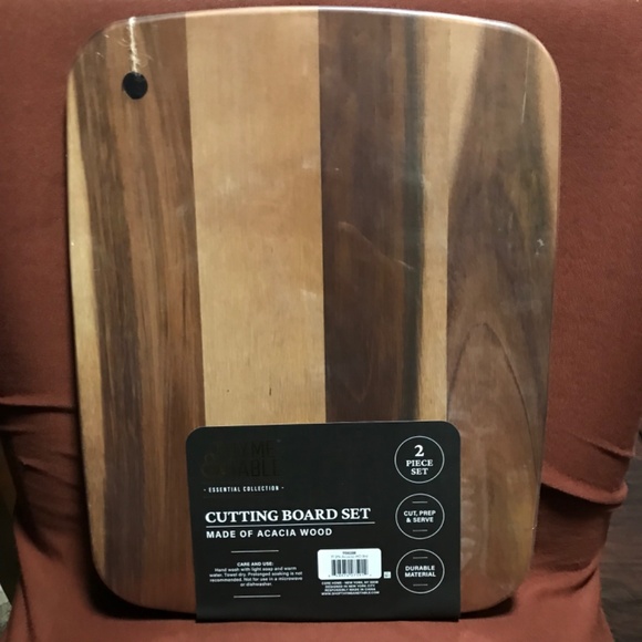 Thyme & Table Essential Collection Cutting Board Set 2 Piece New - Picture 5 of 8